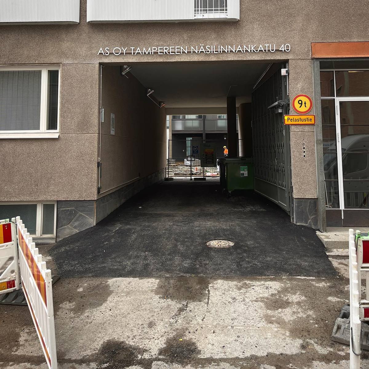 Asfalttikaistan asfaltointikohde, kuva 2