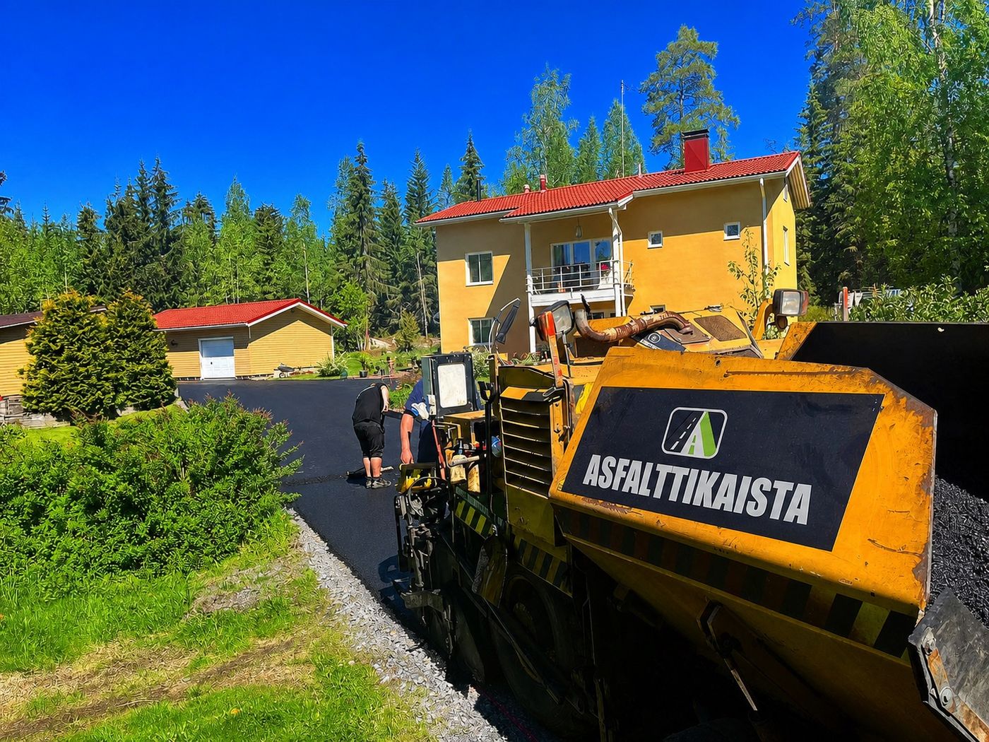 Asfalttikaistan asfaltointikohde, kuva 4
