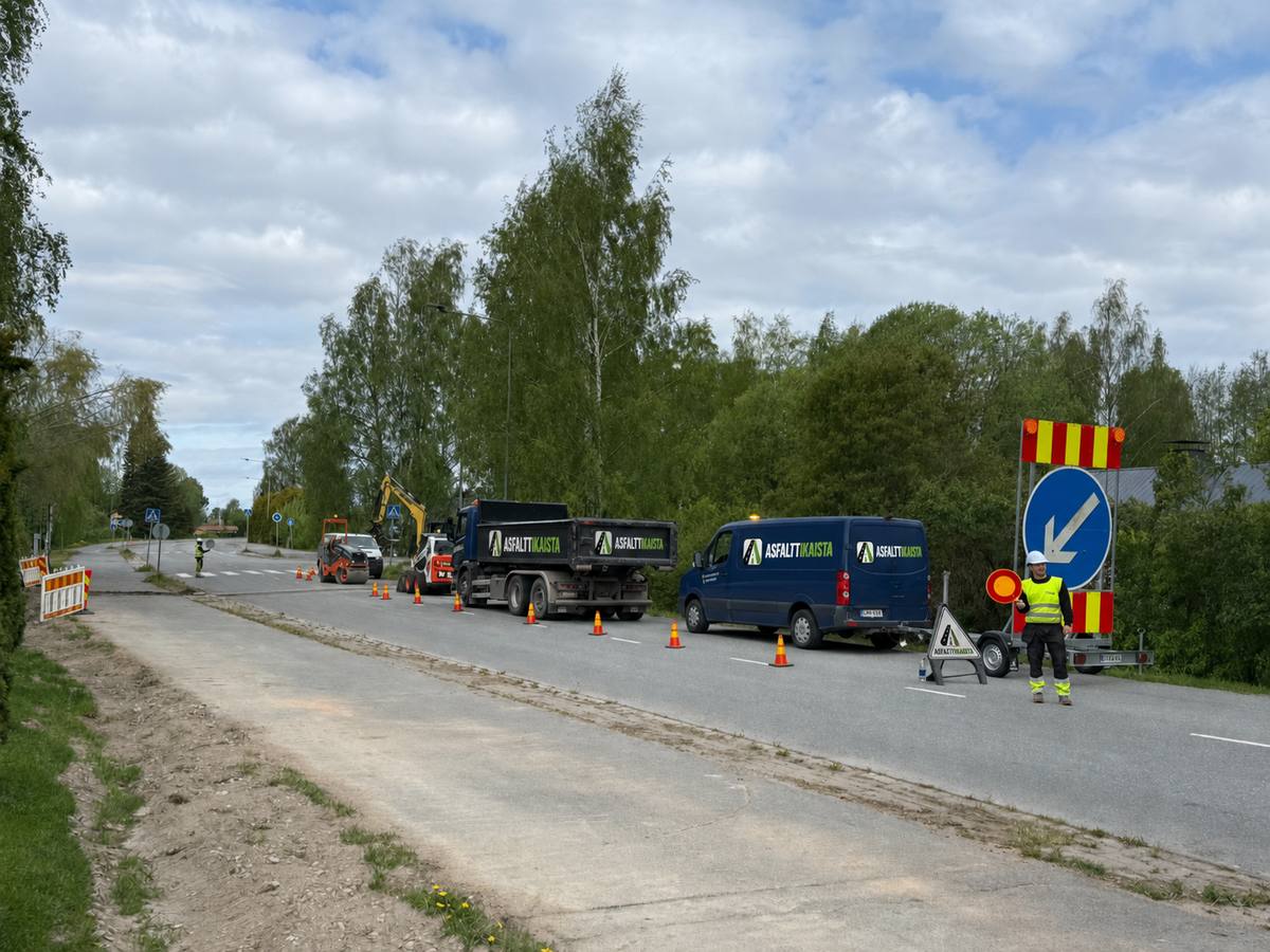 Asfaltin paikkaus- ja korjaustyö, kuva 10